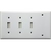 Stamped Steel Smooth White 4 Gang Wall Plate - 3
