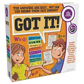 The Happy Puzzle Company Got It! - Code Breaker Game Featuring 960 Questions and Challenges - Uses Codes such as Braille, Semaphore, Heiroglyphics, Morse Code and British Sign Language - Ages 8+