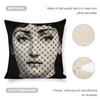 LITTLIUDO Lina Cavalieri Pillow Cover, Lina Cavalieri Artificial Linen Throw