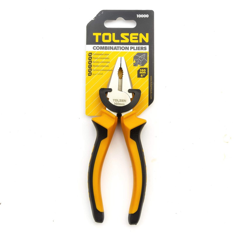 Tolsen Combination Pliers 160mm(6") & 200mm (8") (1, 160mm (6"))