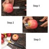 Apple Corer 2 PCS, Fruit Vegetable Core Remover for Apple,