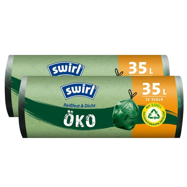 Swirl Eco Bin Liners 35 L Pack of 12 /