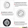 Steinberg14 White Diameter 100 mm Exhaust Air Disc Valve with