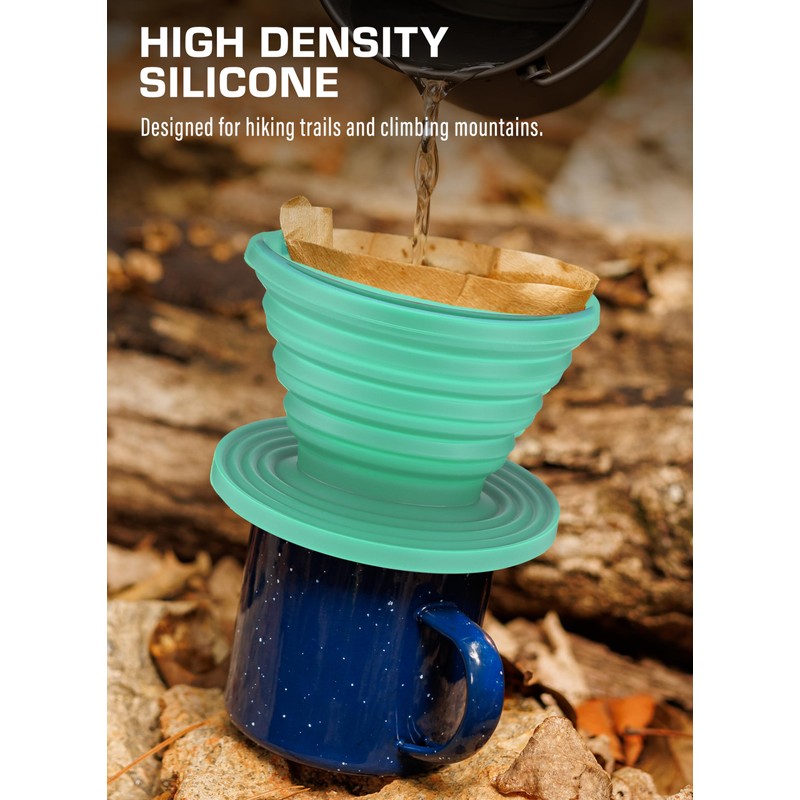 COLETTI Sierra Camping Pour Over Coffee Dripper — Collapsible Pour