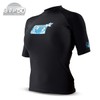Body Glove Women's Basic Fitted Short Sleeve Rash Guard Tops,