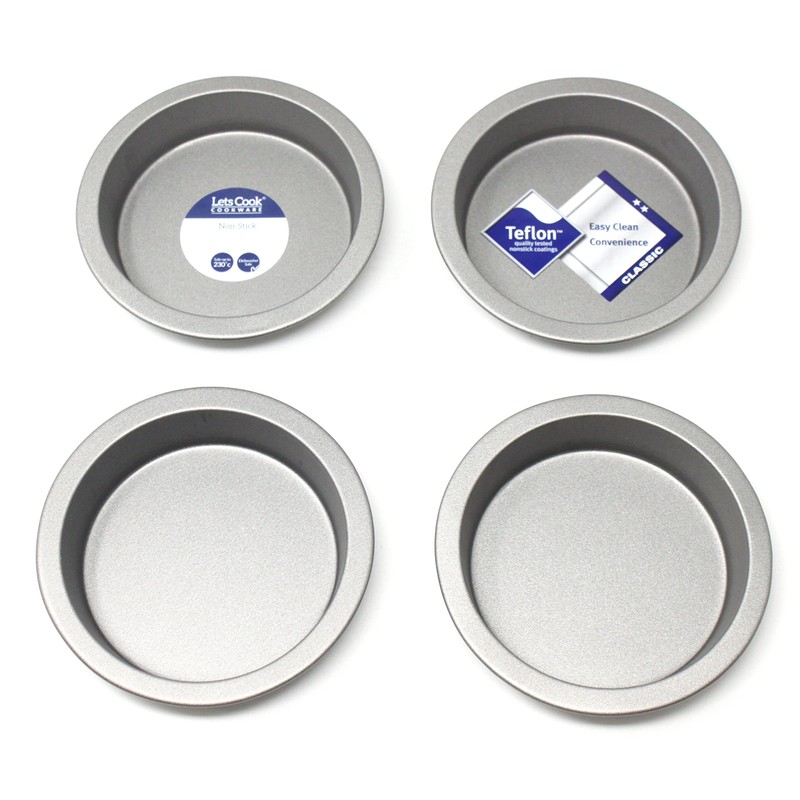 Lets Cook Cookware Individual Mini Pie Sandwich Quiche Tart Tins,