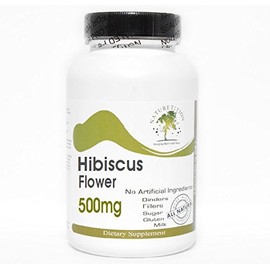 Naturetition Supplements Hibiscus Flower 500mg ~ 100 Capsules - No Additives