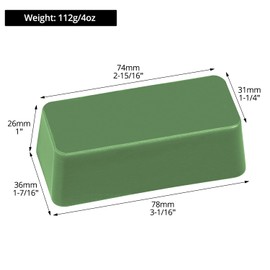 QWORK® 3X 112g/4oz Buffing Polishing Cutting Compounds for Metal Polishing - Green Fine, White Medium, Brown Coarse - for Use with Buffing Wheel Leather Strop