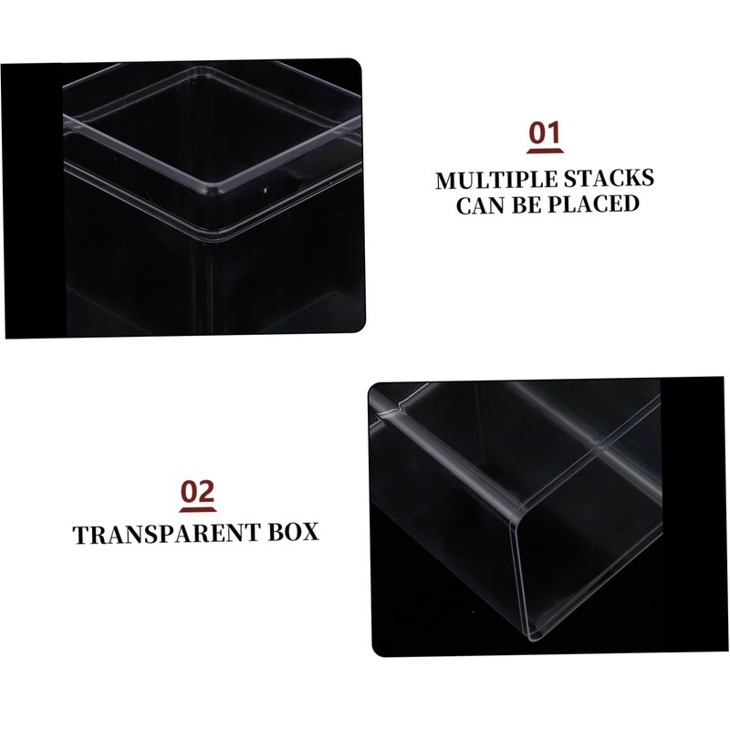 CHILDWEET Crylic Desktop Box Set 4pcs Storage Box for Blind