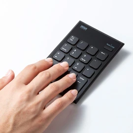 Sanwa Supply NT-WL21BK Wireless Tenkey USB A Connection Pantograph Key Black