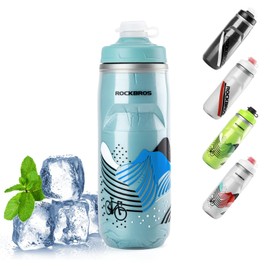 ROCKBROS Water Bottle 620 ml Leak-Proof Sports Bottle Road Bike Mountain Insulated Bottle Sports Outdoor Drinking Bottle Squeezable Water Bottle