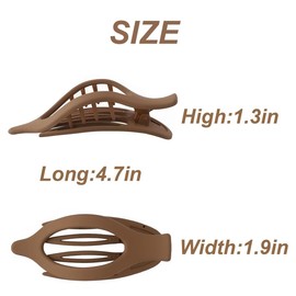 Flat Claw Clips for Women - 6 Pcs Duckbill Hair Clips for Women Frosted Surface No Slips Grip for Hair Clips for Thin Hair Thick Hair