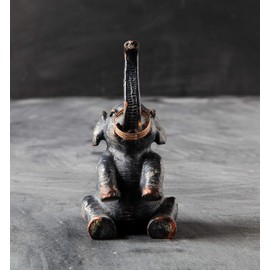 Creative Co-Op Pewter Elephant Ring Holder