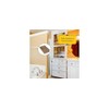 Brixwell 45-91 Cabinet Drawer Insert, Beige Plastic Organizer,11-3/4" Width,18-1/2" Depth,4"