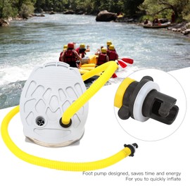 Boat Foot Pump Professional Manufacturing Foot Air Pump for Inflatable Boat Kayak Rubber Dinghy, Plastic Foot Boat Inflatable Pump Portable Dinghy Foot Pump Saves Time and Energy