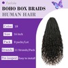 Toniola Boho Crochet Braids with Human Hair Curls 16 Inch