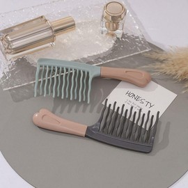 Scalp massage comb massage comb 5p scalp hair hair brush comb hair styling Hairbrush deep brown 5p