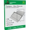 9" x 11.5" Letter Laminating Pouches, 3 Mil Letter Pouches,