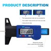 MEANLIN MEASURE 4PCS Digital Tire Tread Depth Gauge Tire Tread