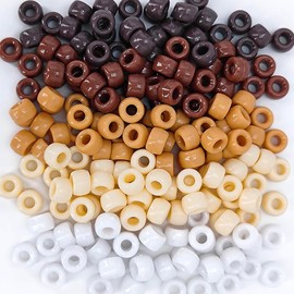 1000 Earth Tone Beads – 9mm x 6mm Craft Beads for Jewelry Making, DIY Bracelets, Necklaces, and Natural Design Projects