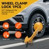 AUTOXBERT Heavy Duty Steel Wheel Clamp Disc Lock Car Caravan