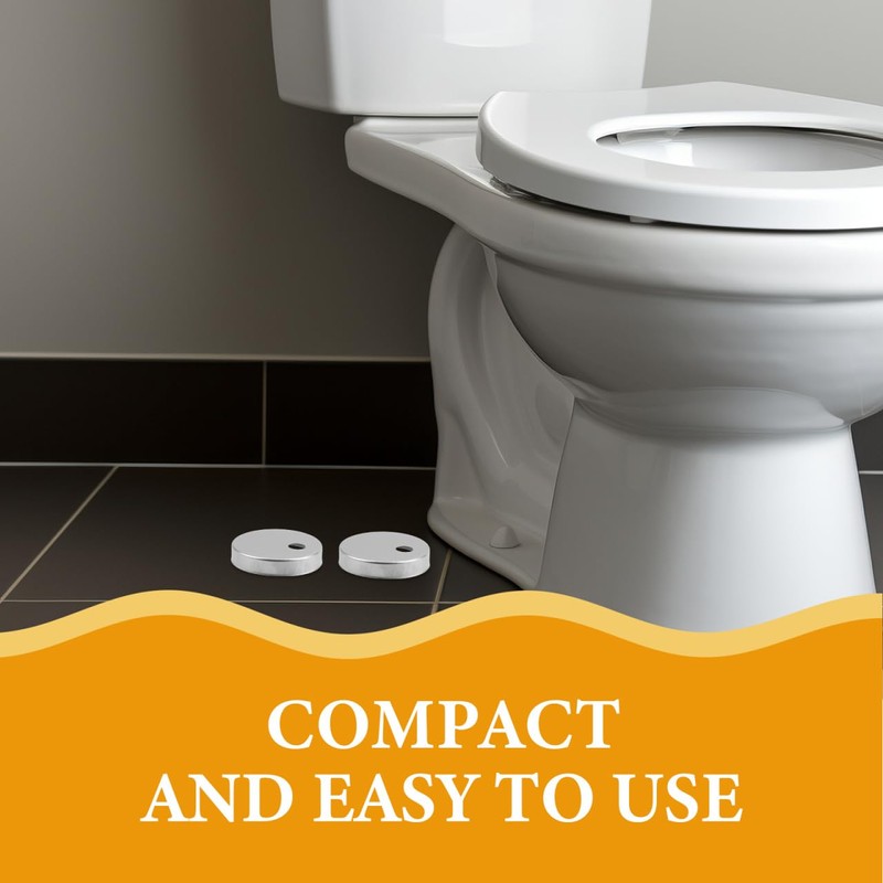 VILLCASE 2 Pairs Decorative Stainless Steel Toilet Seat Bolts Covers