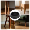 8 Pieces Non-Slip Rubber Furniture Coasters, Round Carpet Protector Cups,