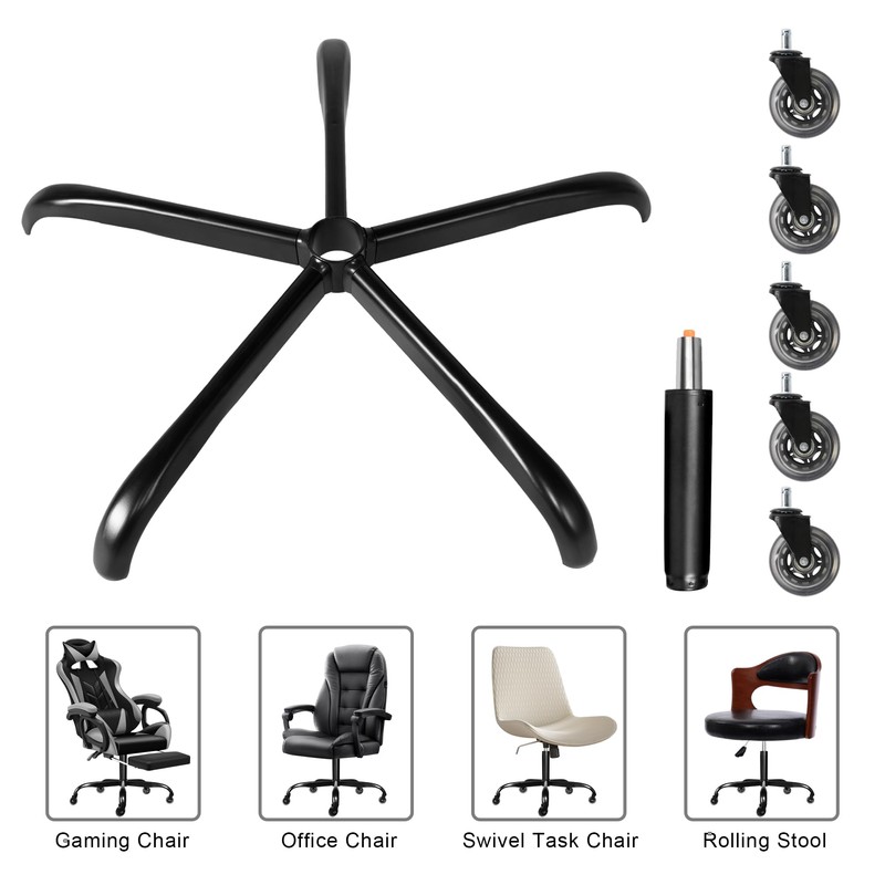 Frassie 28 Inch Office Chair Metal Base Replacement Heavy Duty