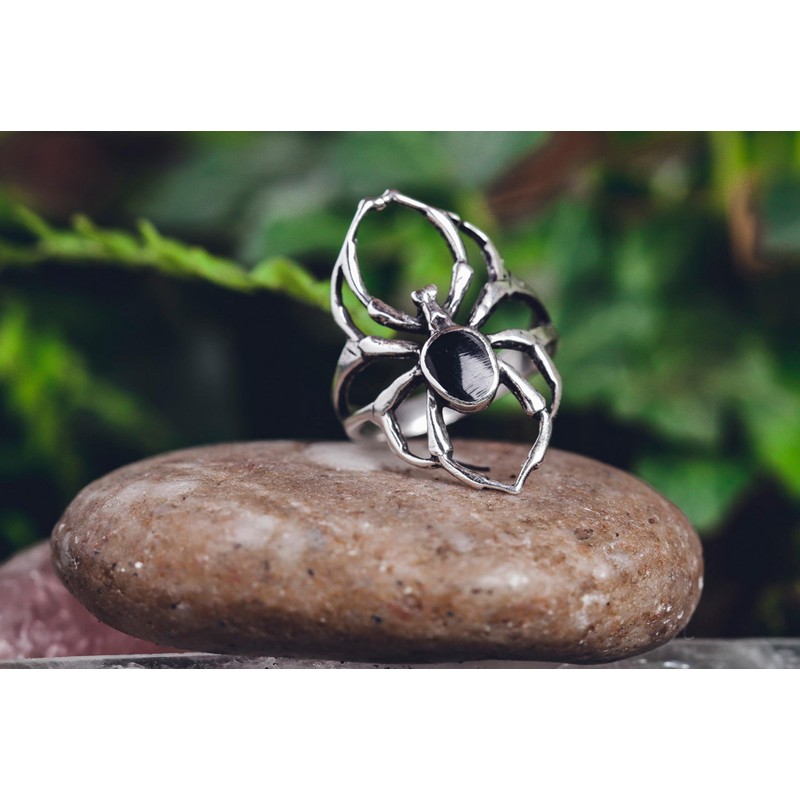 Windalf Gothic Women's Ring SPY 26 mm Silver Ring with