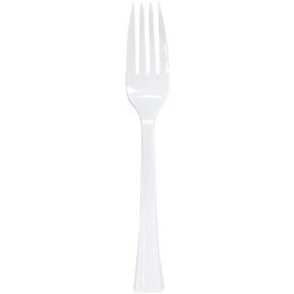 Pearl White Plastic Forks – Elegant Disposable Forks for Appetizers Salads Desserts and Main Courses – Ideal for Weddings Parties Catering Events and Buffets (144)