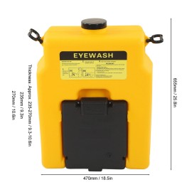 14 Gallon Eye Wash Station Wall Mounted Emergency Eyewash Station Refillable w2