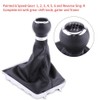 Akozon 6 Speed Car Gear Shift Knob, Shift Knob Gaiter