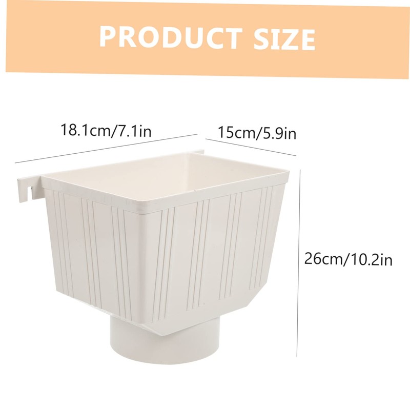 WHAMVOX Rain gutter collection bucket, rain gutter, rain barrels for