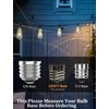 Pallerina 10-Pack Edison Replacement Bulbs ST40 Light Bulbs, 7W 120V