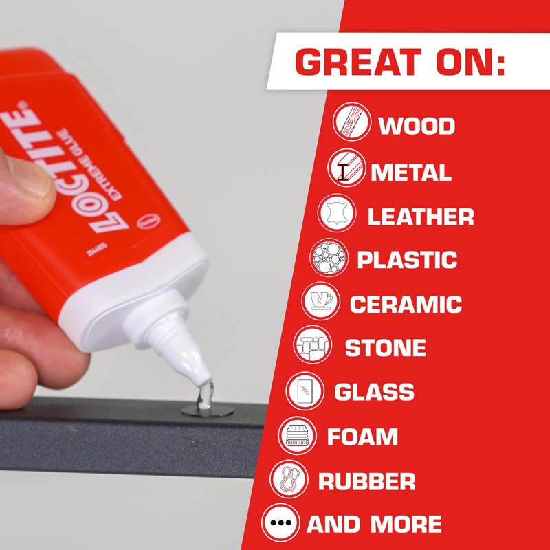Loctite Extreme Glue, Strong All Purpose Glue for Wood, Metal,