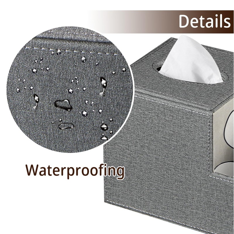 BLIENCE Tissue Cube Box Holder- Multi-Functional Tissue Box Cover Square