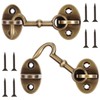 Otoolling 2 Pieces 2.75 Inch Brass Hook and Eye Latch