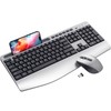 Wireless Keyboard and Mouse Combo,LIZRROT Ergonomic Computer Keyboard with Wrist