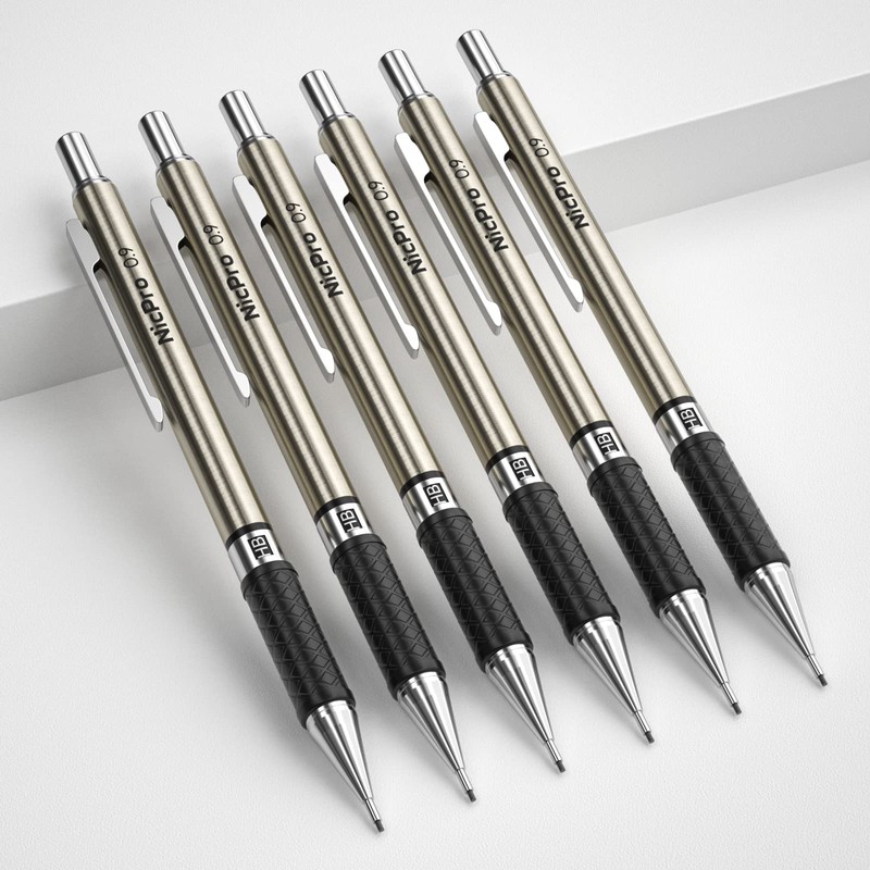 Nicpro 0.9 mm Art Mechanical Pencils Set in Gift Case,