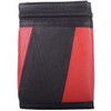 Mens Leather Tri-Fold Wallet/Coin Holder with Key Chain - Red/Black