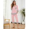 KORSIS Pajamas Set Womens 2 Piece PJS Lounge Sleepwear 3/4
