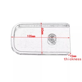 HDBUBALUS Chrome Brake Pedal Pad Fit For Harley Touring Road Electra Tri Glide 1980-2024