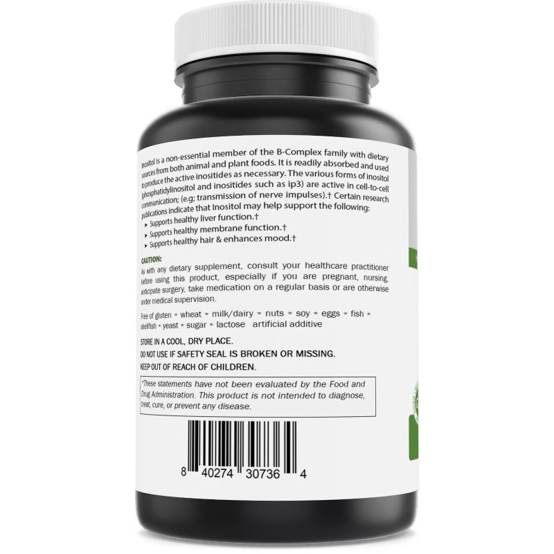 Brieofood Myo Inositol 2000 mg per Serving - 60 Tablets