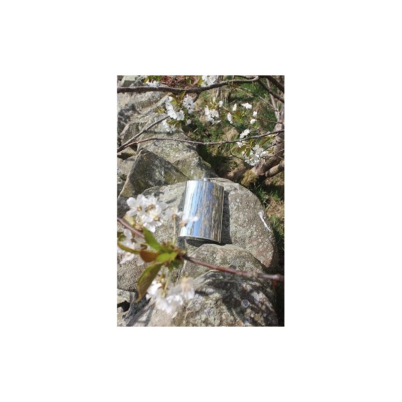 Plain Pewter Kidney Flask, Hip Flask in 6 Sizes with