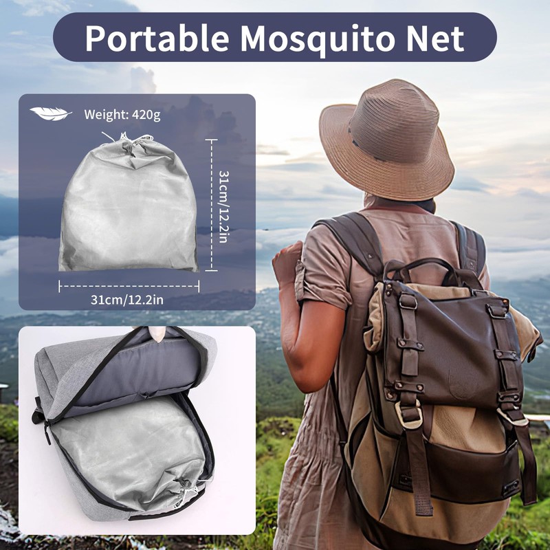 comeder Pop-up Foldable Mosquito Net, Single Family Bed Mosquito Net