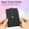 PATIKIL Card Holder Keychain Wallet, Leather RFID Blocking Credit Card