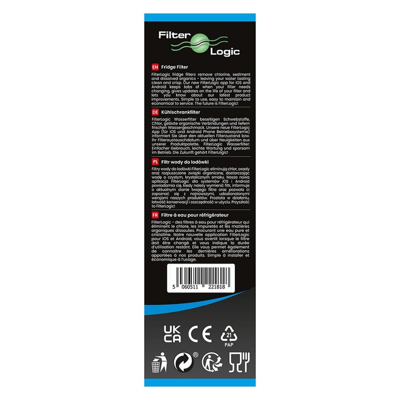 FilterLogic FFL-156L | 1x Fridge Water Filter Compatible with LG