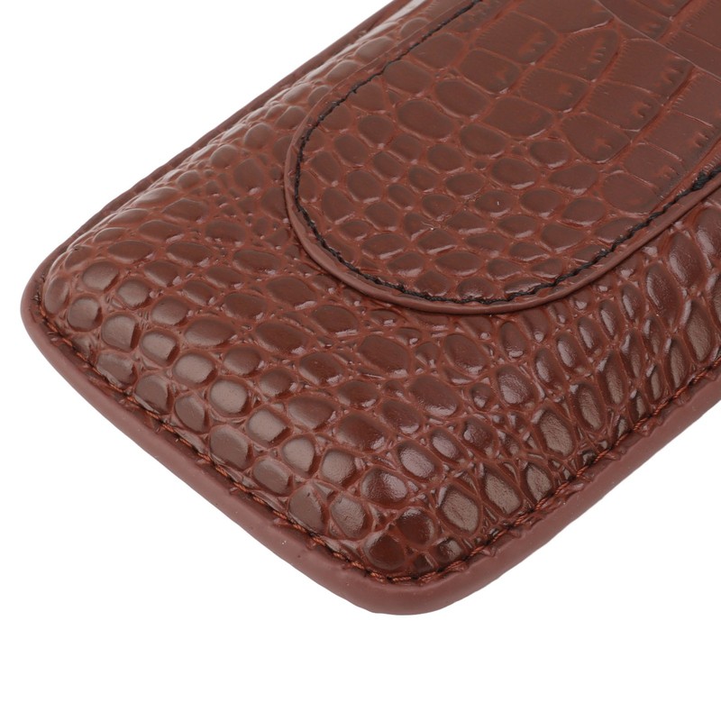 Cigar Holder Case Artificial Leather Portable Durable Elegant 3 Finger