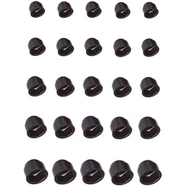 5X HEX NUT Cover Cap M4 to M30 Protection Bolt Round Hexagon Dome Black Screw Head CAR Plastic (M10 / Hex 17mm)