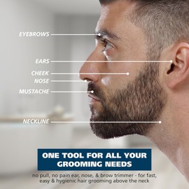 Wahl - Recortadora de pelo para nariz, orejas y cejas, para hombres y mujeres, modelo 5567-2701